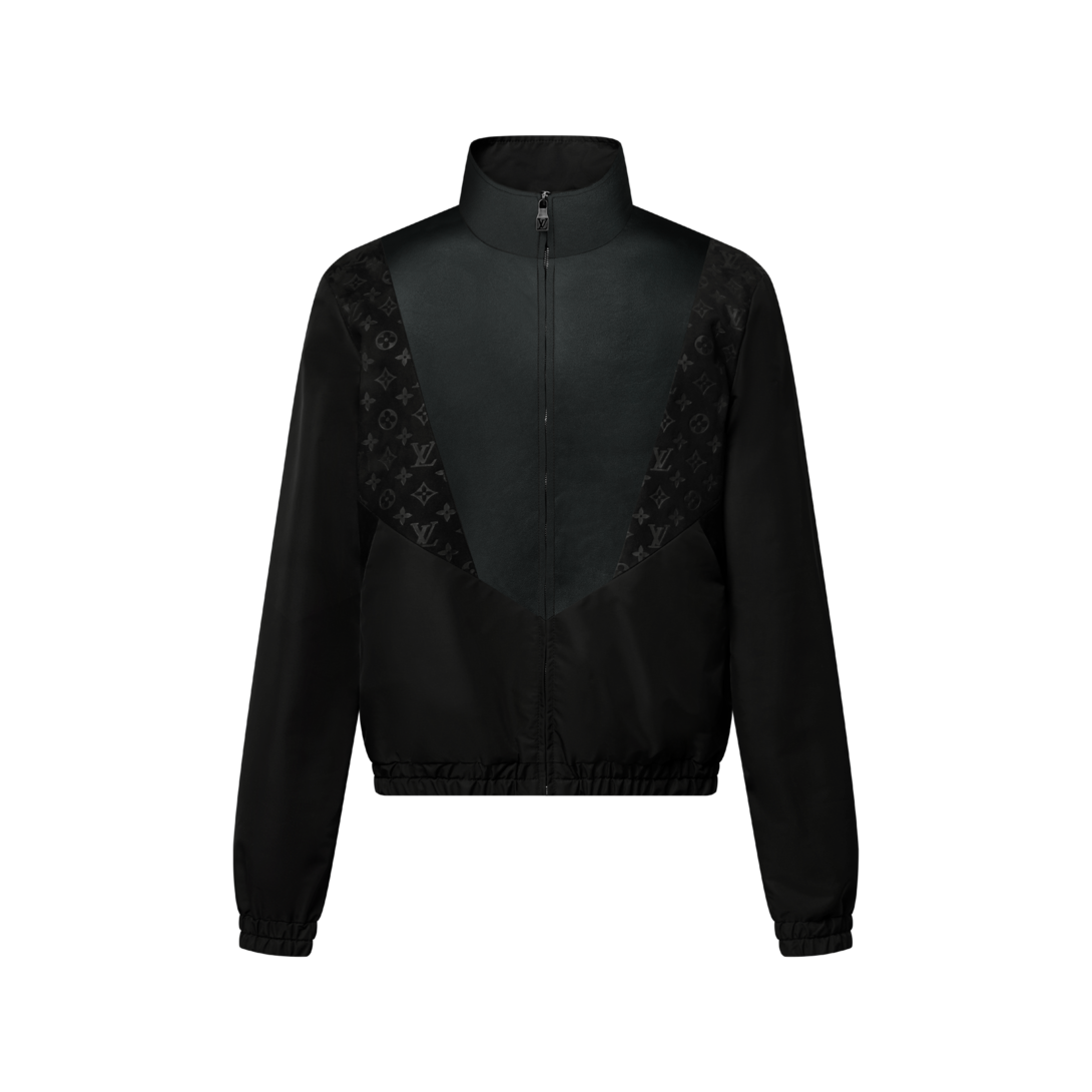 Leather Mix Track Top - Les Extraordinaires - High-End Ready-to